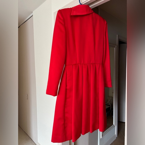 Red Victor Costa for I. Magnin dress/coat - Picture 5 of 8